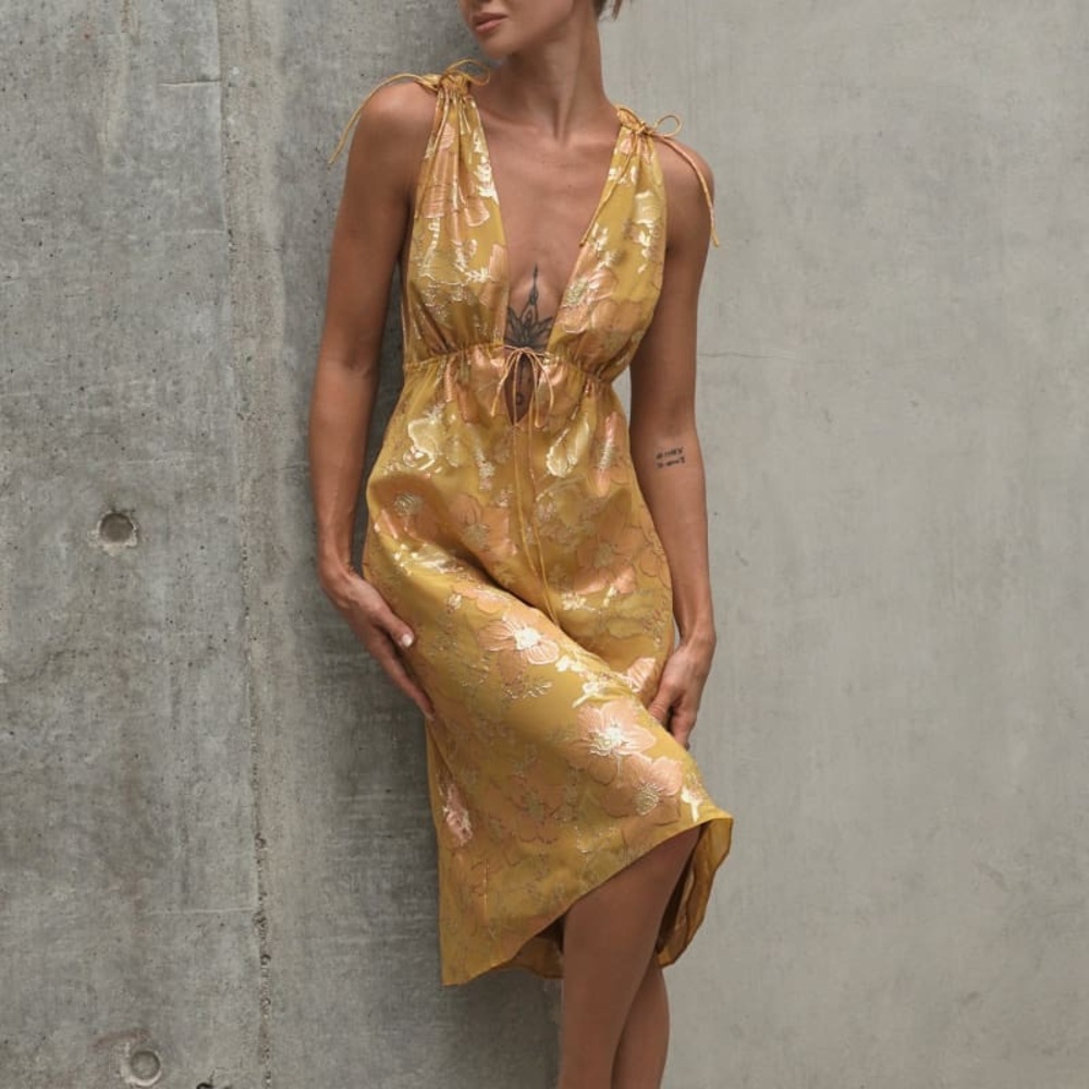 RUMORED PARADISE MIDI DRESS